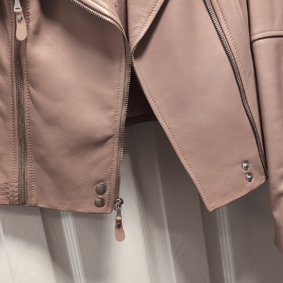 PAIGE Blush Leather Jacket - Picture 7 of 8